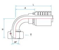 24 &deg; Cone Integrated Hydraulic Pipe Joint