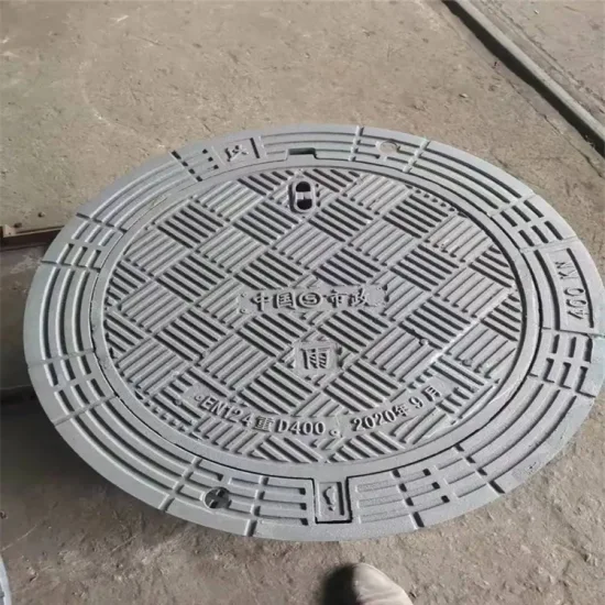 OEM B125 C250 En124 Class D400 E600 F900 Round and Square Epoxy Coating Ductile Cast Iron Manhole Cover with Frame