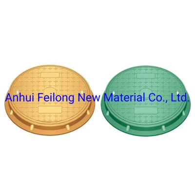 Customized Sewage Rainwater Round Square Waterproof Composite Resin GRP Manhole Cover